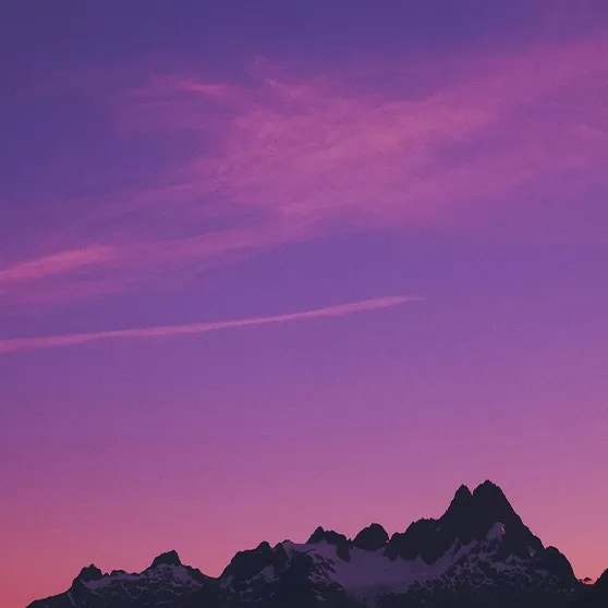 Purple mountains